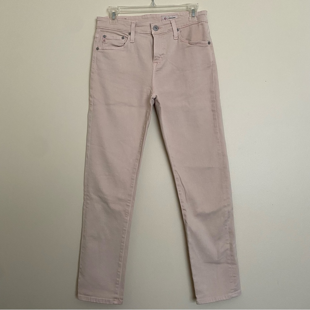 AG-ED Pale Pink Denim Ex-Boyfriend Slouchy Slim